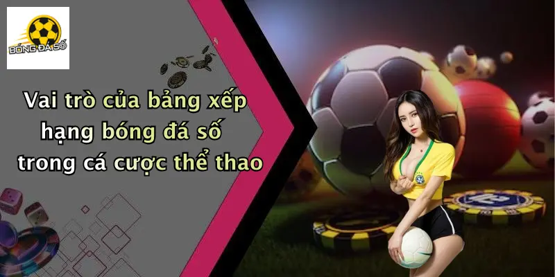 Vai trò của bảng xếp hạng bóng đá số trong cá cược thể thao