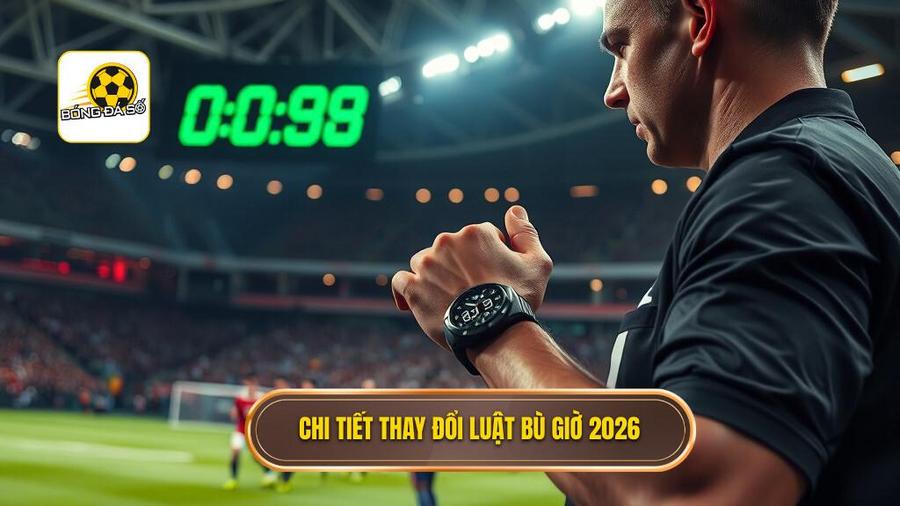 Chi tiết thay đổi Luật bù giờ 2026