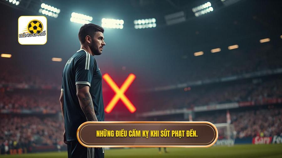Những điều cấm kỵ khi sút phạt đền.