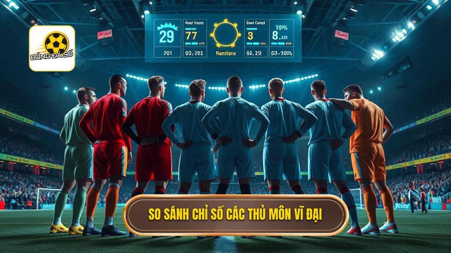 Bảng so sánh các chỉ số của những thủ môn vĩ đại